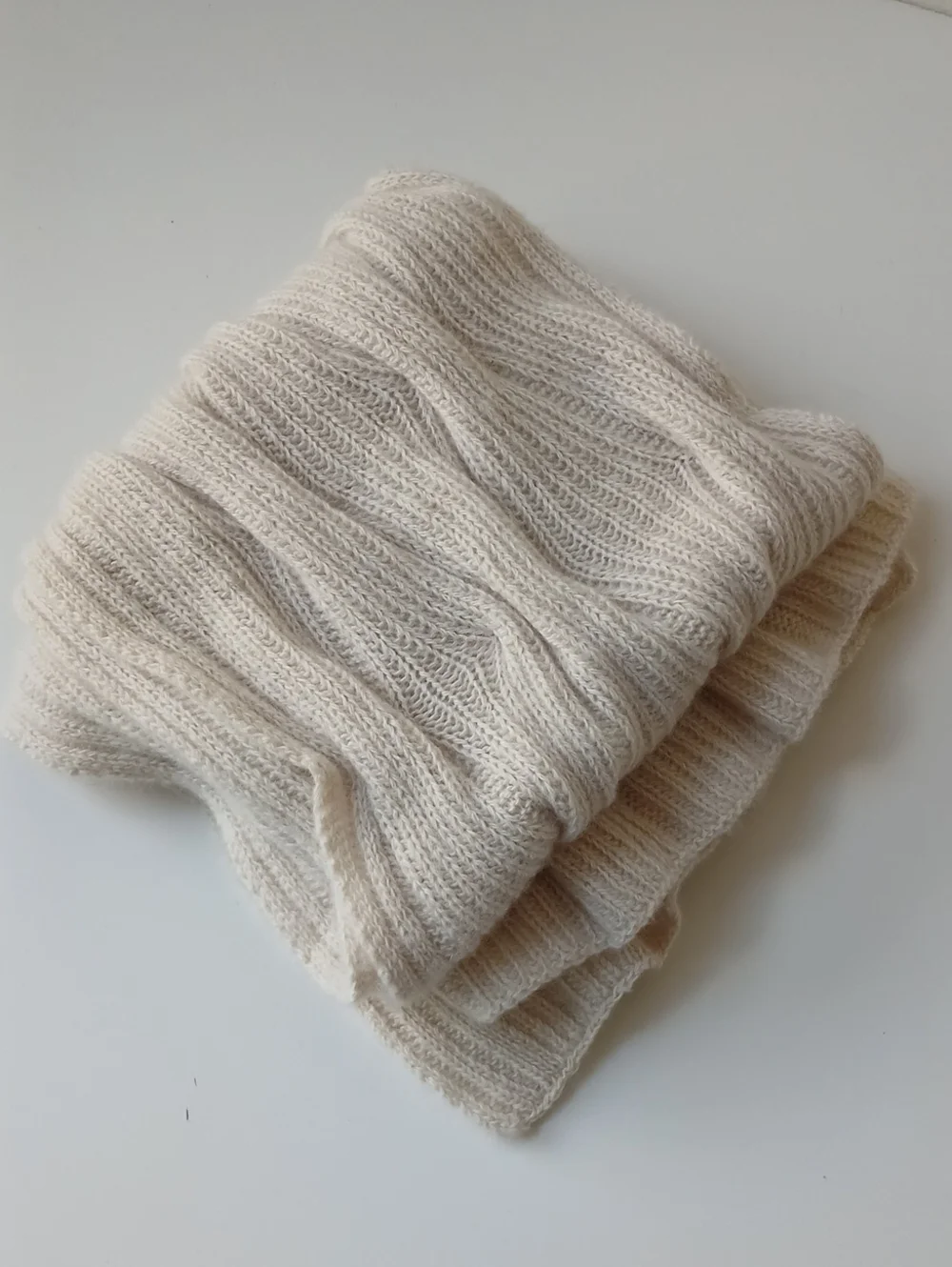 Cole Haan 100% Cashmere Scarf Cream Rectangle